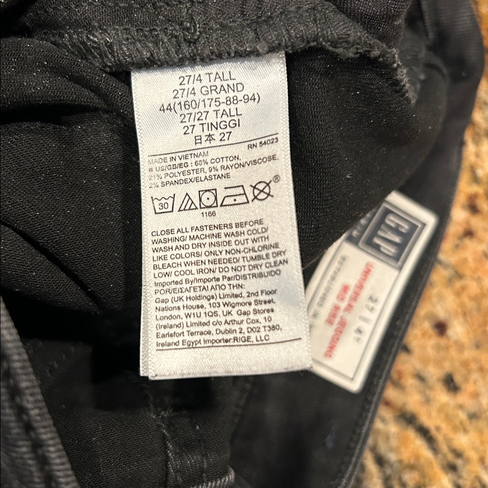 Gap 4T Universal Jegging Mid Rise Black - Picture 3 of 8